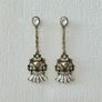 Art Deco Vintage Style Drop Dangle Crystal Earrings Image 3