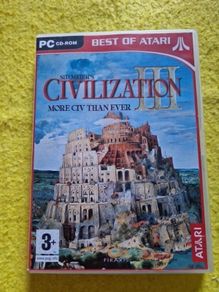 Pc Cd rom Civilization 3 III Sid Mayer s games Original