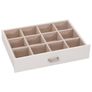 Jewellery Box 5-Layer with Mirror Lockable White Image 10