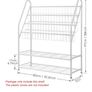 5 Tier Childrens Book Organizer, Kids Book and Toys Storage Image 2