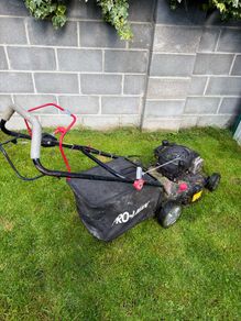 Lawnmower Pro-lawn + Ryobi petrol strimmer