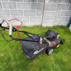 Lawnmower Pro-lawn + Ryobi petrol strimmer