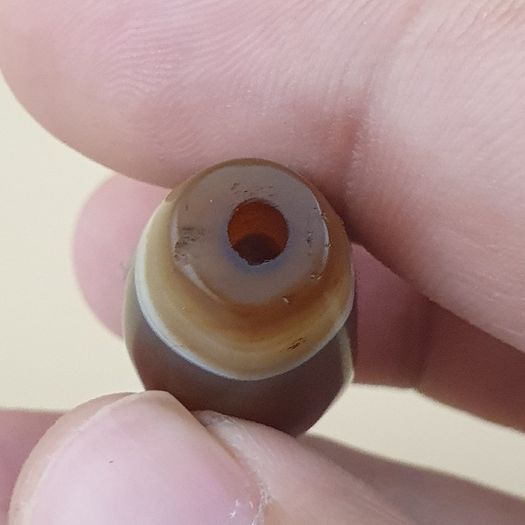 Vintage Yemeni Suliemani Natural Eye Agate Bead Amulet