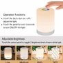 LED Night Light, Smart Bedside Table Lamp, Touch Control, Dimmable, USB Rechargable, Portable, Color Changing RGB for Kids, Bedroom, Camping (Warm White) Image 2