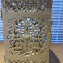 Decorative Cream Metal Moroccan-Style Lantern Image 4