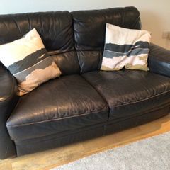 Leather 2 seater sofa