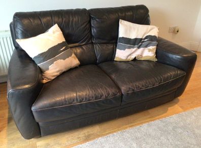 Leather 2 seater sofa
