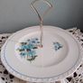 Pretty Floral Cake Plate With Handle Image 2
