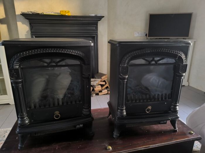 Fireplace style radiator x2