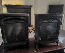 Fireplace style radiator x2