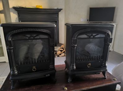 Fireplace style radiator x2