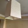 Square textured paper pendant light shade Image 3