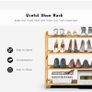 Shoe Rack, 4 Tier Bamboo Shoe Racks Storage Organizer (FREE POSTAGE) Image 2