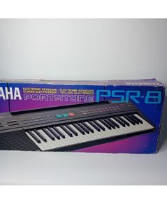 Yamaha Psr-8 Portatone Electronic Keyboard & Stand In Box - Very Rare - Working