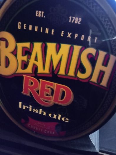 Beamish Red Irish Ale Bar Font  / Working