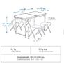 QUECHUA  Folding camping table - 4 stools Image 2