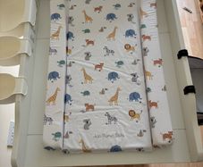 Baby changing table + Tommee Tippee caddy organiser