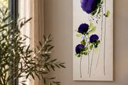 Jean Picton - Signed Original Poppy Painting - Large Tall Canvas