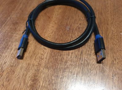 Usb To Usb Cable Usb 3.0 Type A Cable - Male To Male, Black (length 1m)