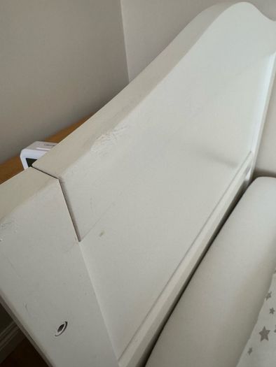Cot bed with mattress