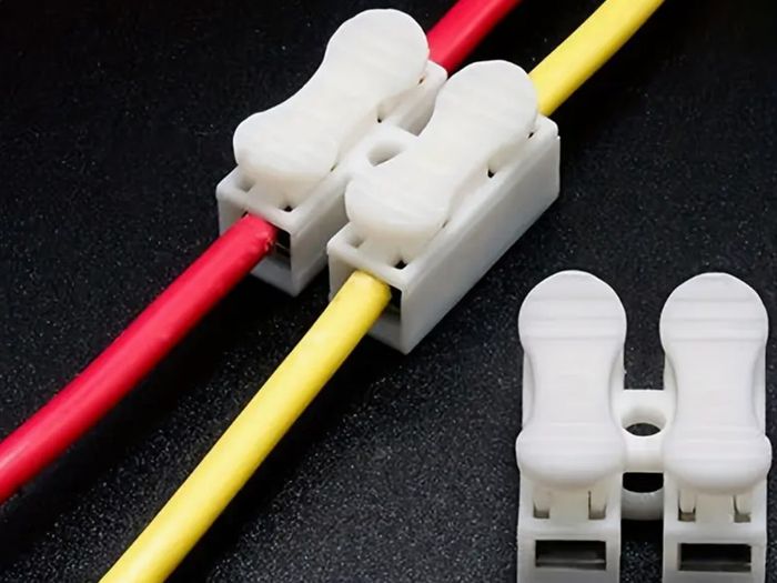 20 pcs Connectors Terminal Block Wire Splice Push Cable Push-In 2 Pin, No Electricity Needed, Flame-Retardant Cable Splice Connectors for LED Lights Free inspection