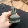 Heavy Vintage Brass Scrolling Door Knocker Great Patina Image 6