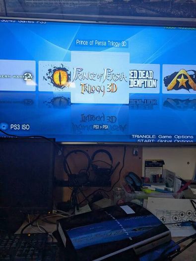 PS3 Fat CECHK03 1TB CFW Evilnat + Genuine DualShock 3 Controller