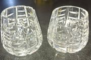 Waterford crystal toothpick holder pair