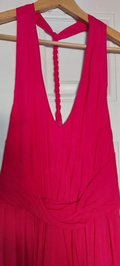 Beautiful Dress, Fuschia, 100% silk, like new, Size 10