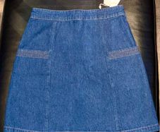 VILA Dark Blue Denim Mini Skirt BNWT Size Uk 6/XS