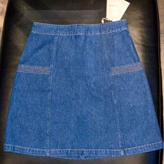 VILA Dark Blue Denim Mini Skirt BNWT Size Uk 6/XS