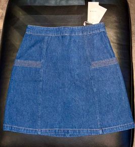 VILA Dark Blue Denim Mini Skirt BNWT Size Uk 6/XS