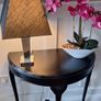 Hall table with lamp and orcid ornament Image 4