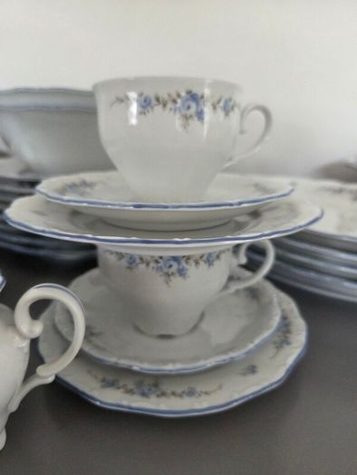 61 Piece Dinner Set Bavaria Rose