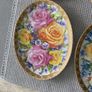 Easter Egg Shaped Davenport Ltd Edition Royal Rose Plates Image 6