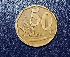 South Africa 50 cent coin #Bird of Paradise
