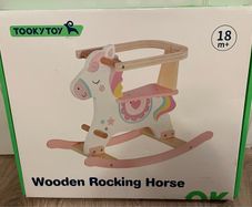 wooden rocking horse