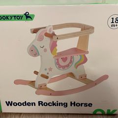 wooden rocking horse