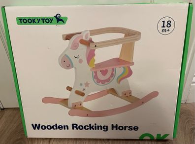 wooden rocking horse