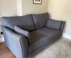 Harvey Norman oasis 3 seater sofa couch - navy / grey like IKEA