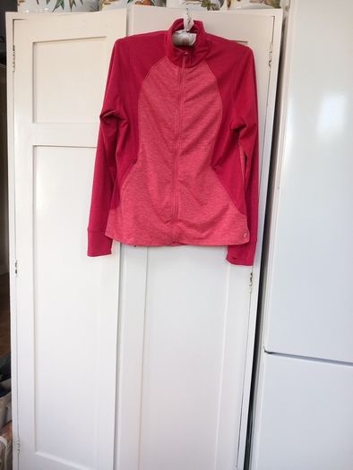M&S Coral Zip Front Casual Top S16