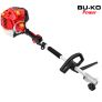 BU-KO 52cc Long Reach Petrol Multi Functional Garden Tool: Petrol Strimmers and Brush Cutter, Extendable Petrol Hedge Trimmer, Pruner Chainsaw, Petrol Grass Trimmers, 75cm Extension Pole 3x 75cm Extension Poles Image 2