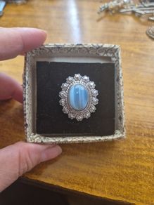 Vintage  Brooch with a stamp