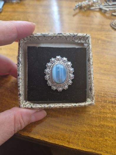 Vintage  Brooch with a stamp