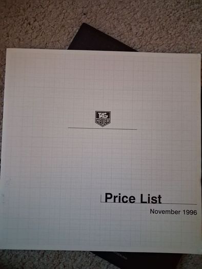 Pair of vintage Tag Heuer catalogs