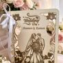 Wooden Wedding Card, Laser Cut & Engraved! Image 4