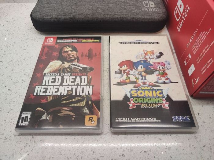 Nintendo Switch OLED As New White with 2 Games
