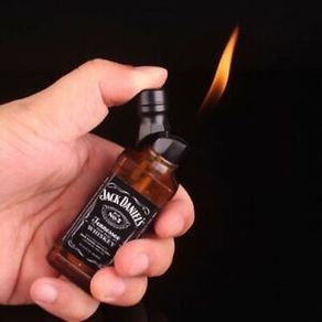 Jack Daniels Whisky Jet Lighter Butane Bag Inflated Fire Lighter Bar Metal Funny Toys Wine bottle  Xmas Christmas Ge