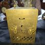 Antique French Carriage Clock Tischuhr Era Likely dating from 1880 to 1900 Material Brass Casing with a white dial and black numerals, Image 3