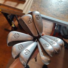 golf clubs and bag
